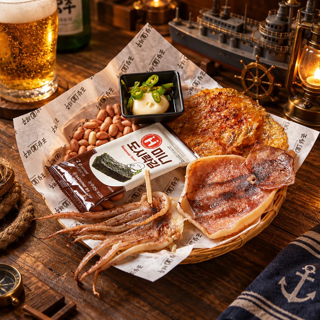 반건조오징어&쥐포